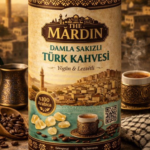 mardin damla sakızlı türk kahvesi 500gr